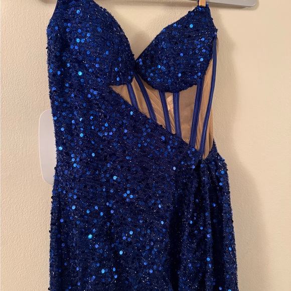 Faeriesty Dresses & Skirts - Elegant Blue Sequin Maxi Dress